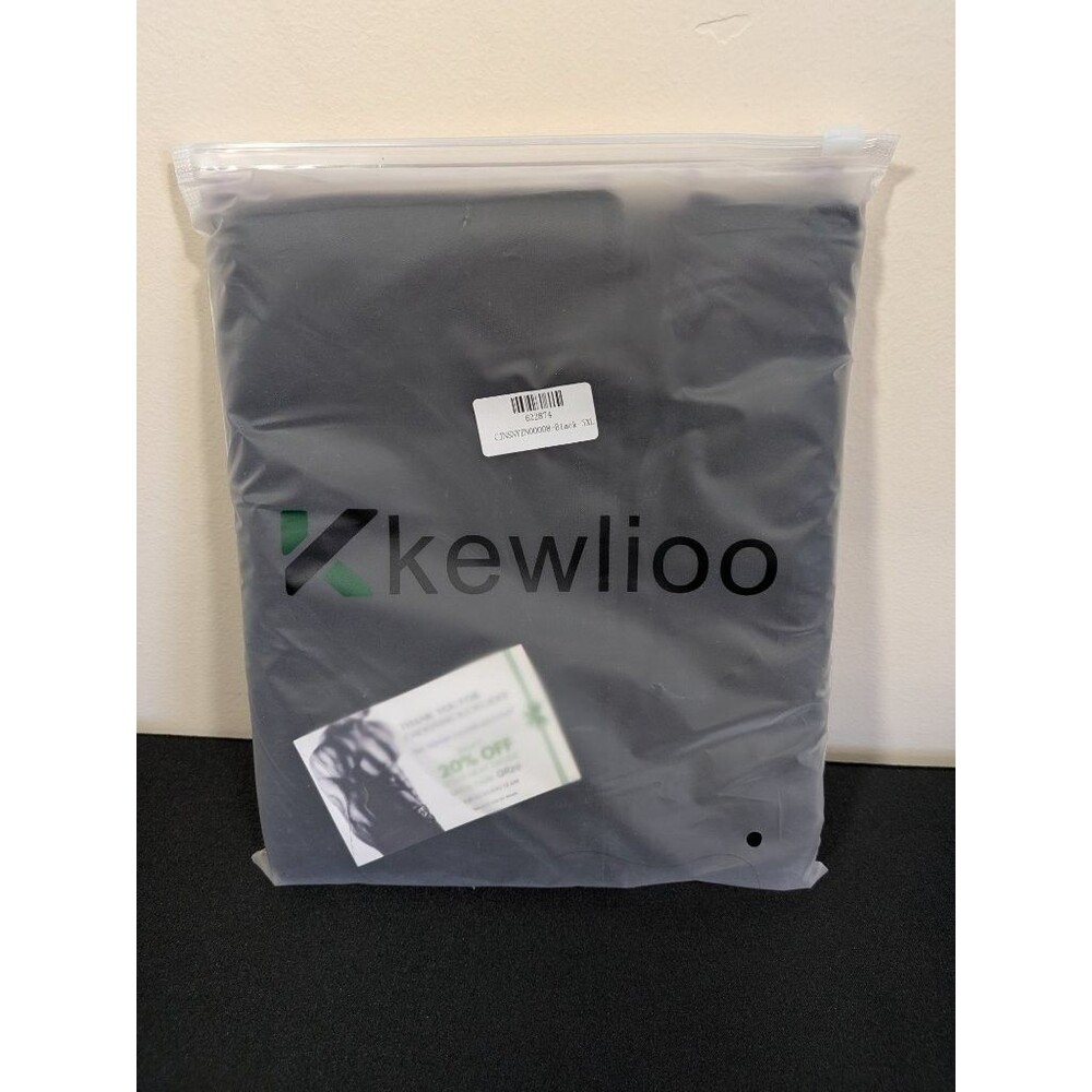 Kewlioo Neoprene Sauna Vest Mens Size 5XL Black Sweat Suit Weight Loss New